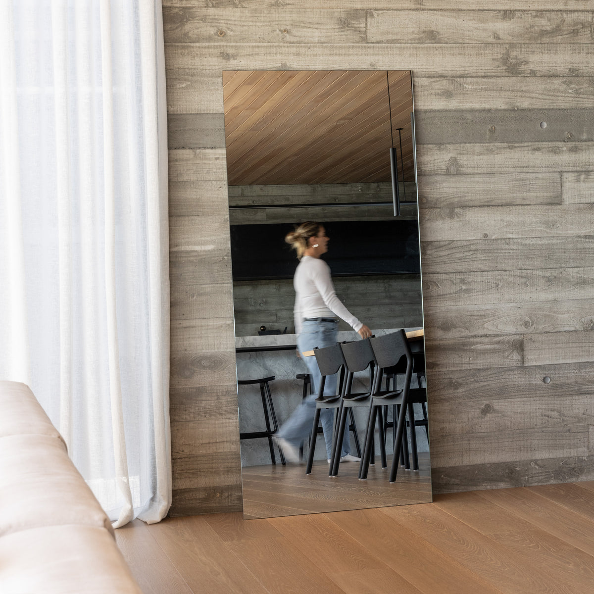 Frameless Rectangle Full Length Mirror — Default Title