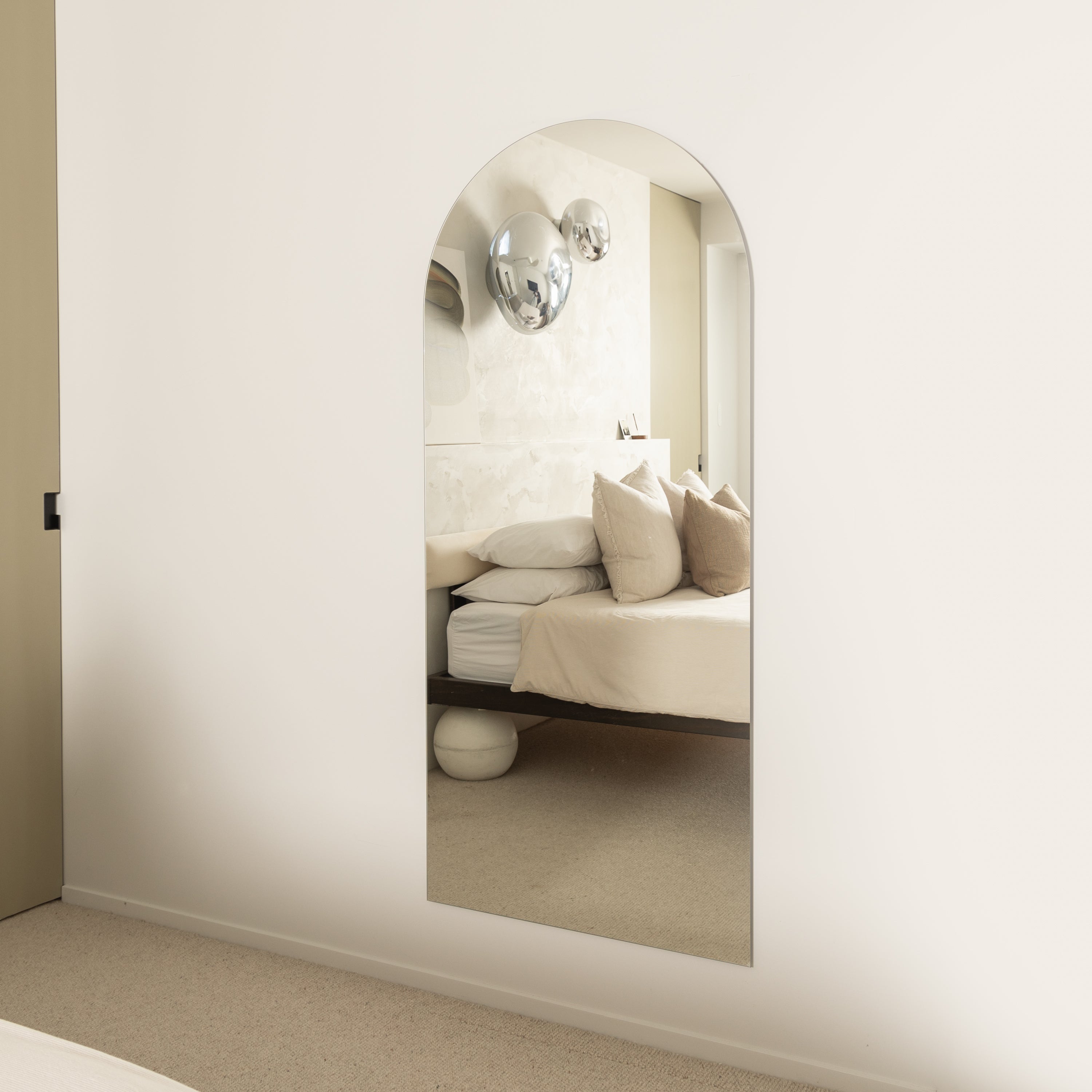 Frameless Arch Full Length Mirror