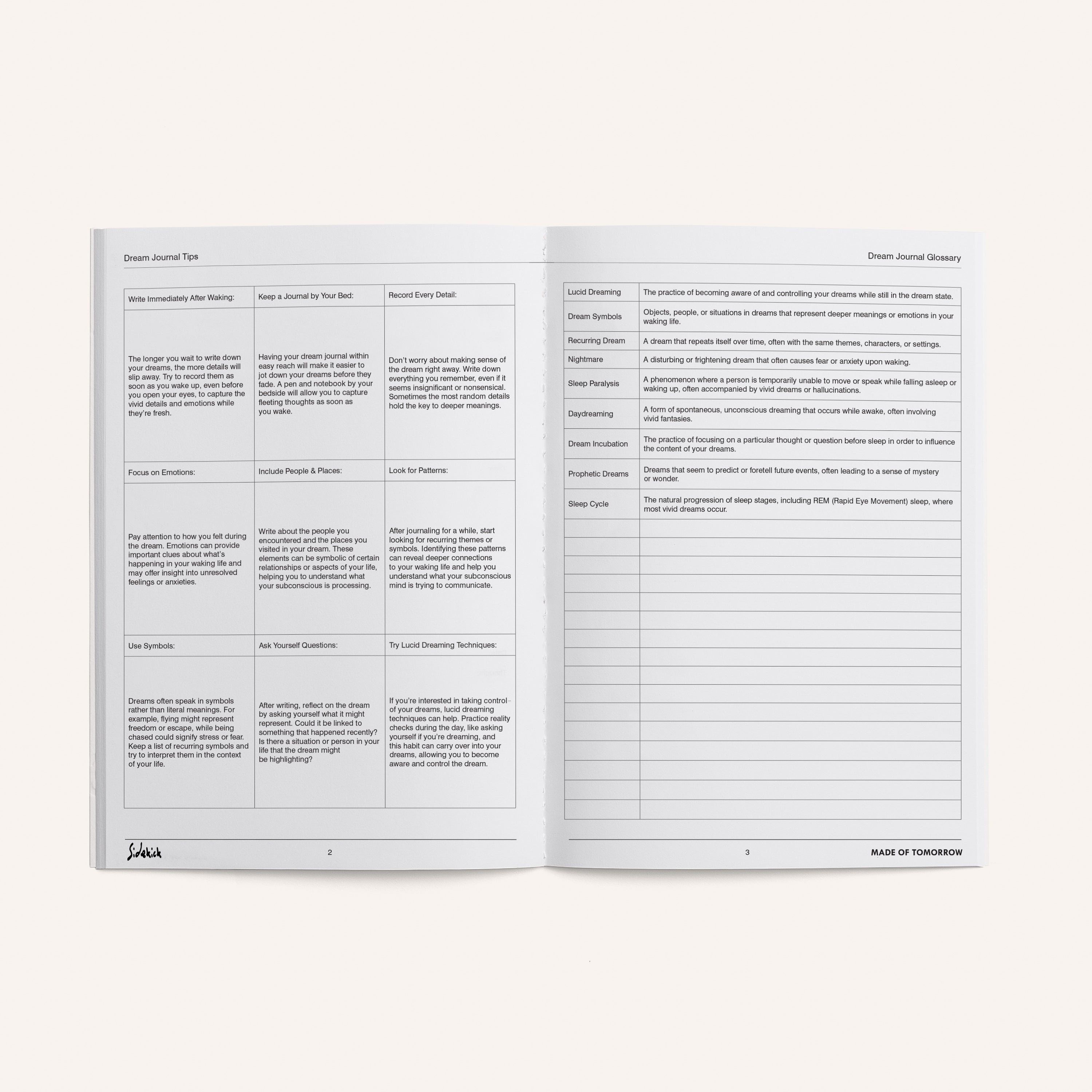 Dream Journal