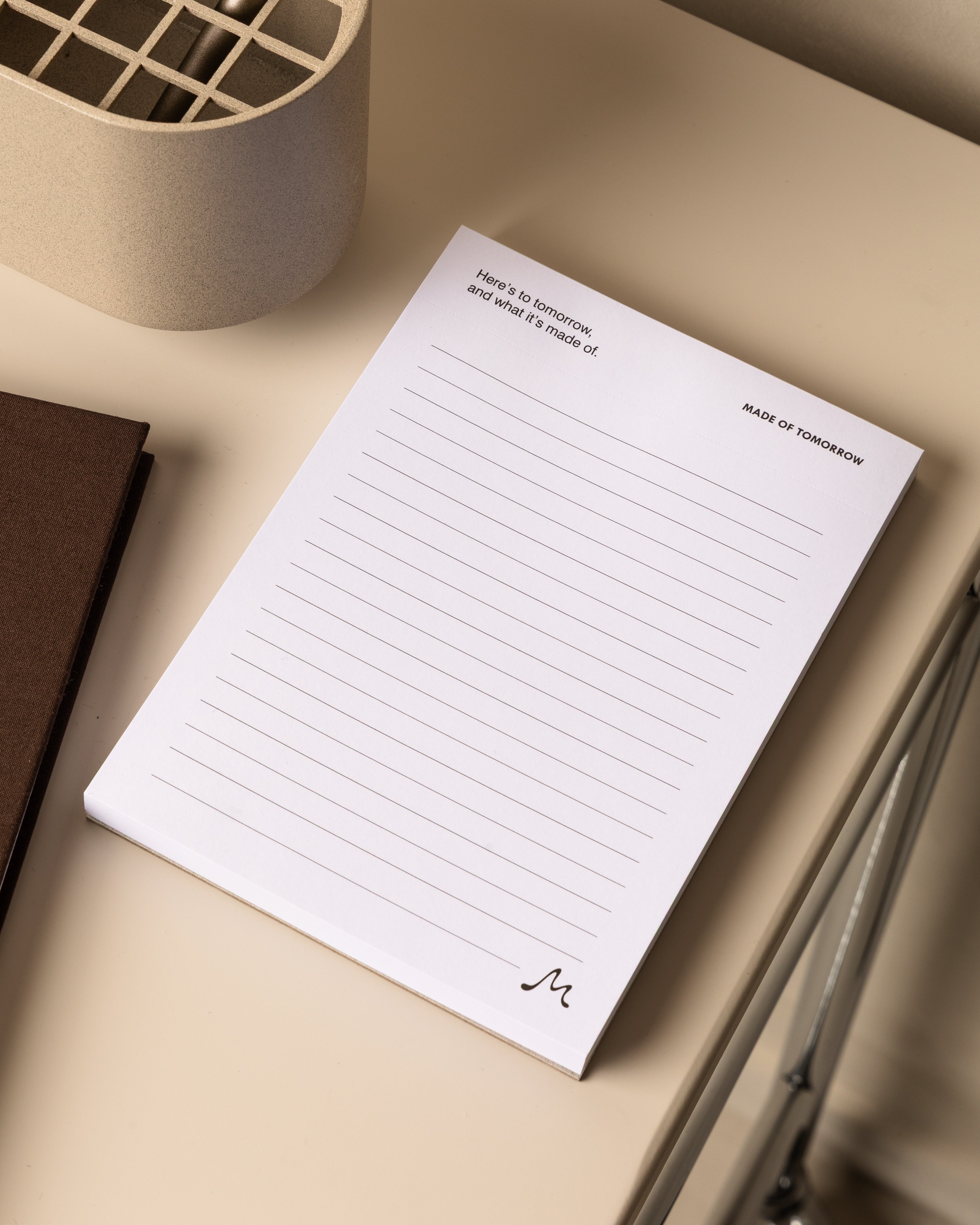 Lined Note Block Pad without holder [pad=lined;holder=none]