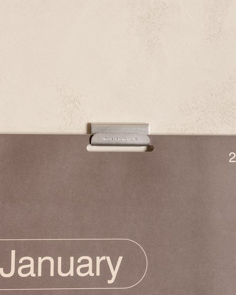 2027 Monthly Calendar with aluminium display hook