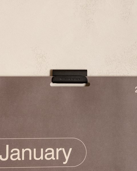 2027 Monthly Calendar with black display hook