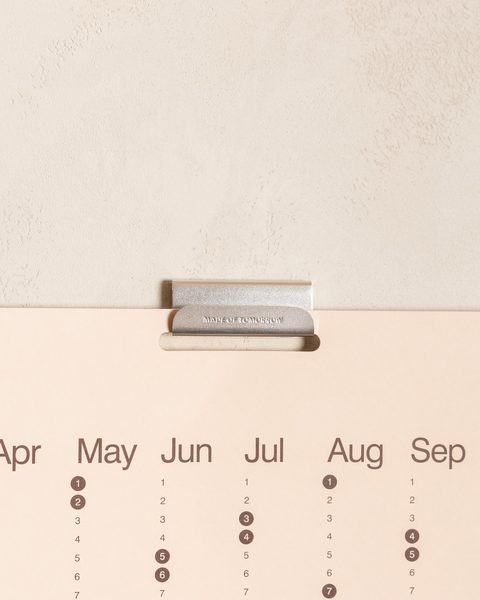 2027 Yearly Planner with aluminium display hook